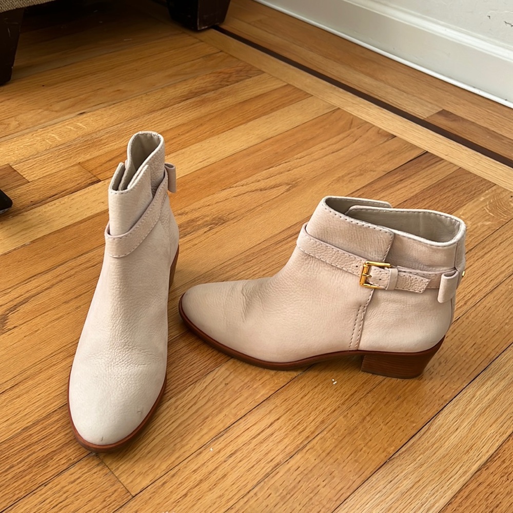 Kate Spade blush pink booties with bow